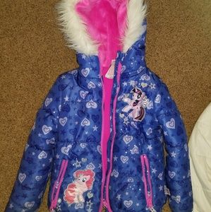 Little Girls My Little Pony Puffer Winter Coat